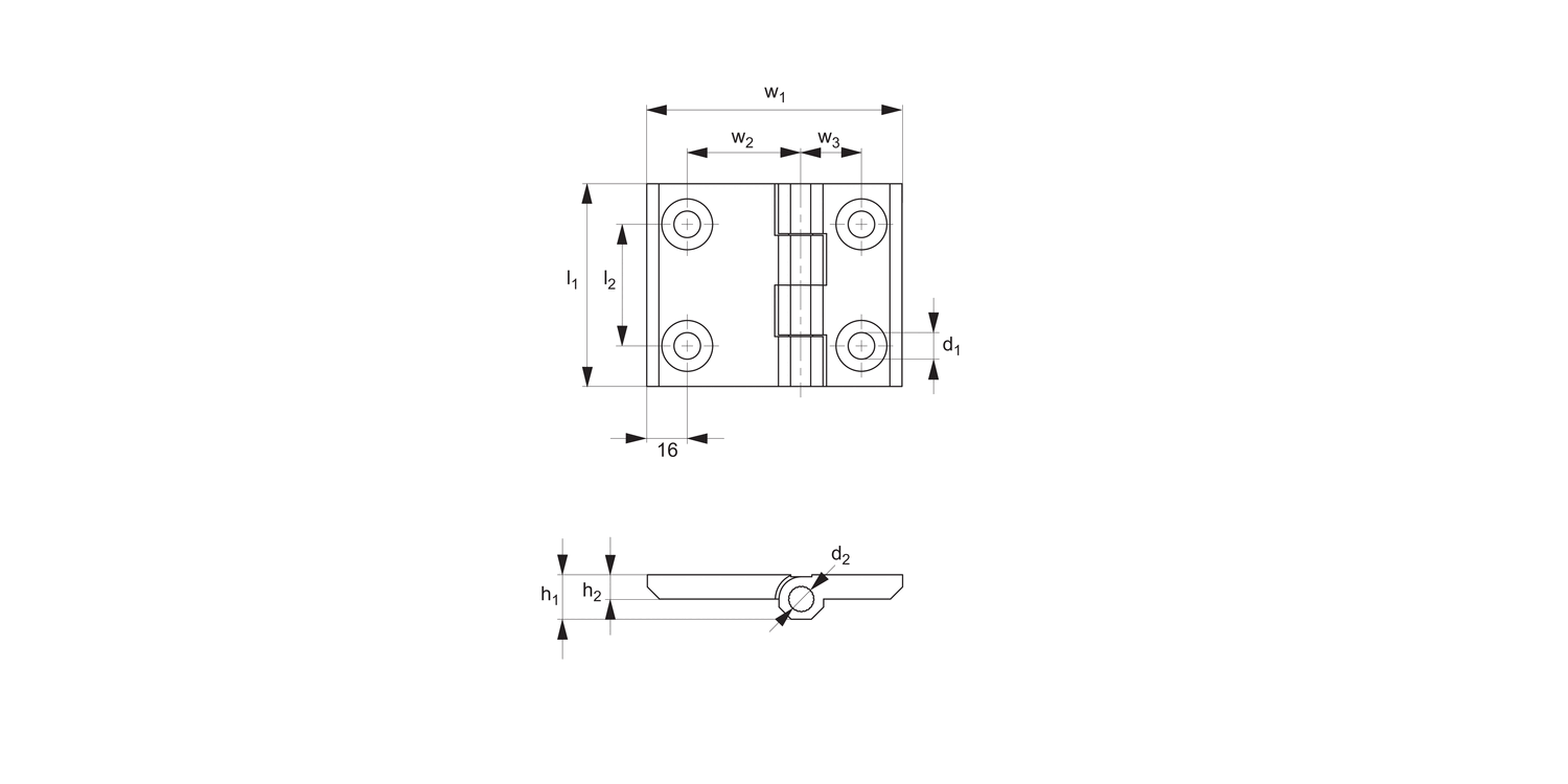S1131 Surface Mount - Leaf Hinges