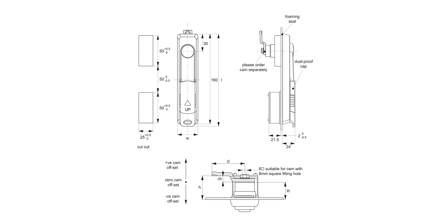 B1092 Swing Handles - Cam Control