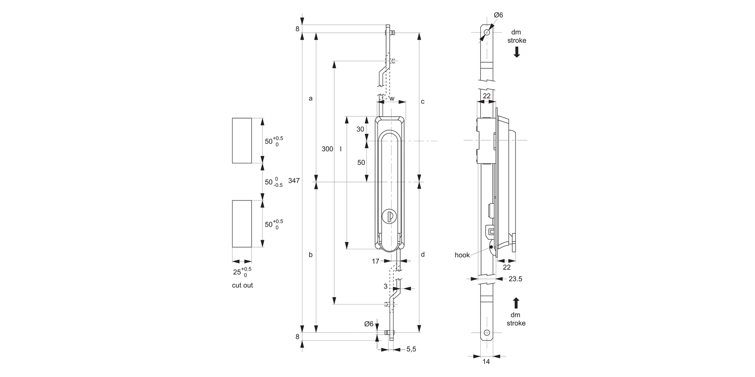 B2181 Swing Handle - with Rod Control
