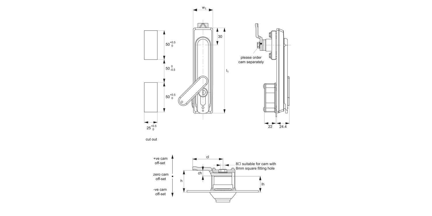 B1082 Swing Handles - Cam Control