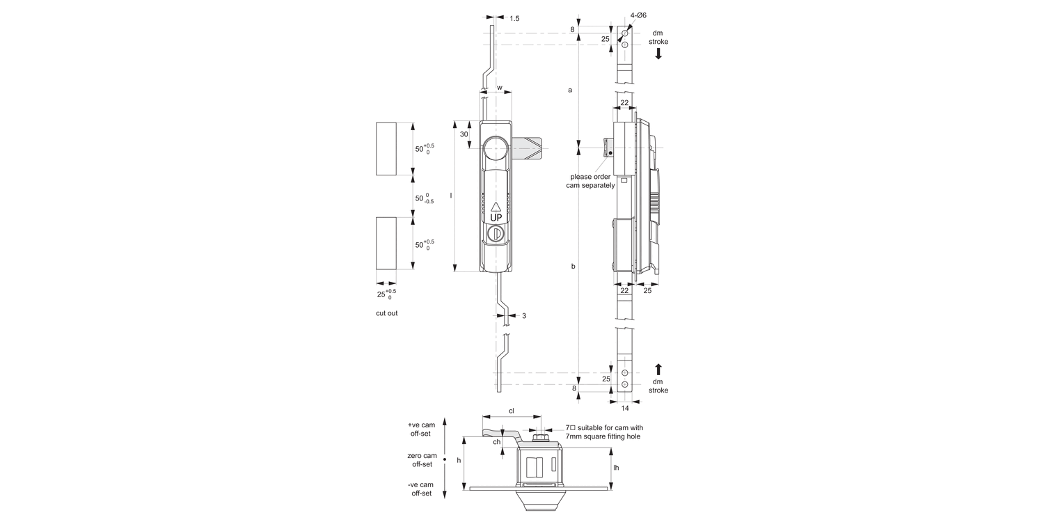 B2086 Swing Handles - with Rod Control