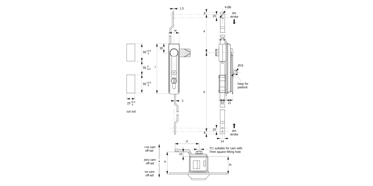 B2088 Swing Handles - with Rod Control