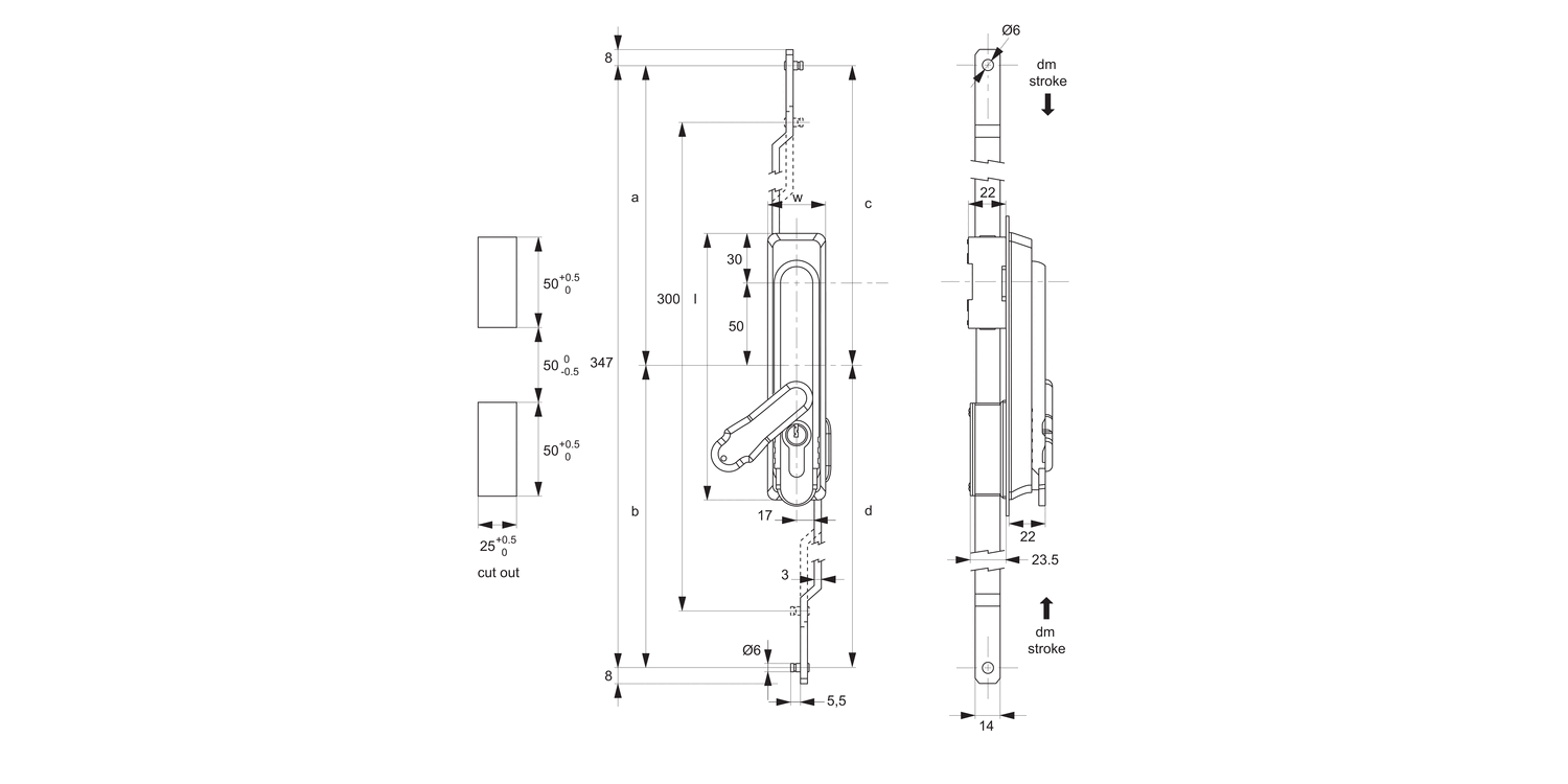 B2091 Swing Handles - with Rod Control