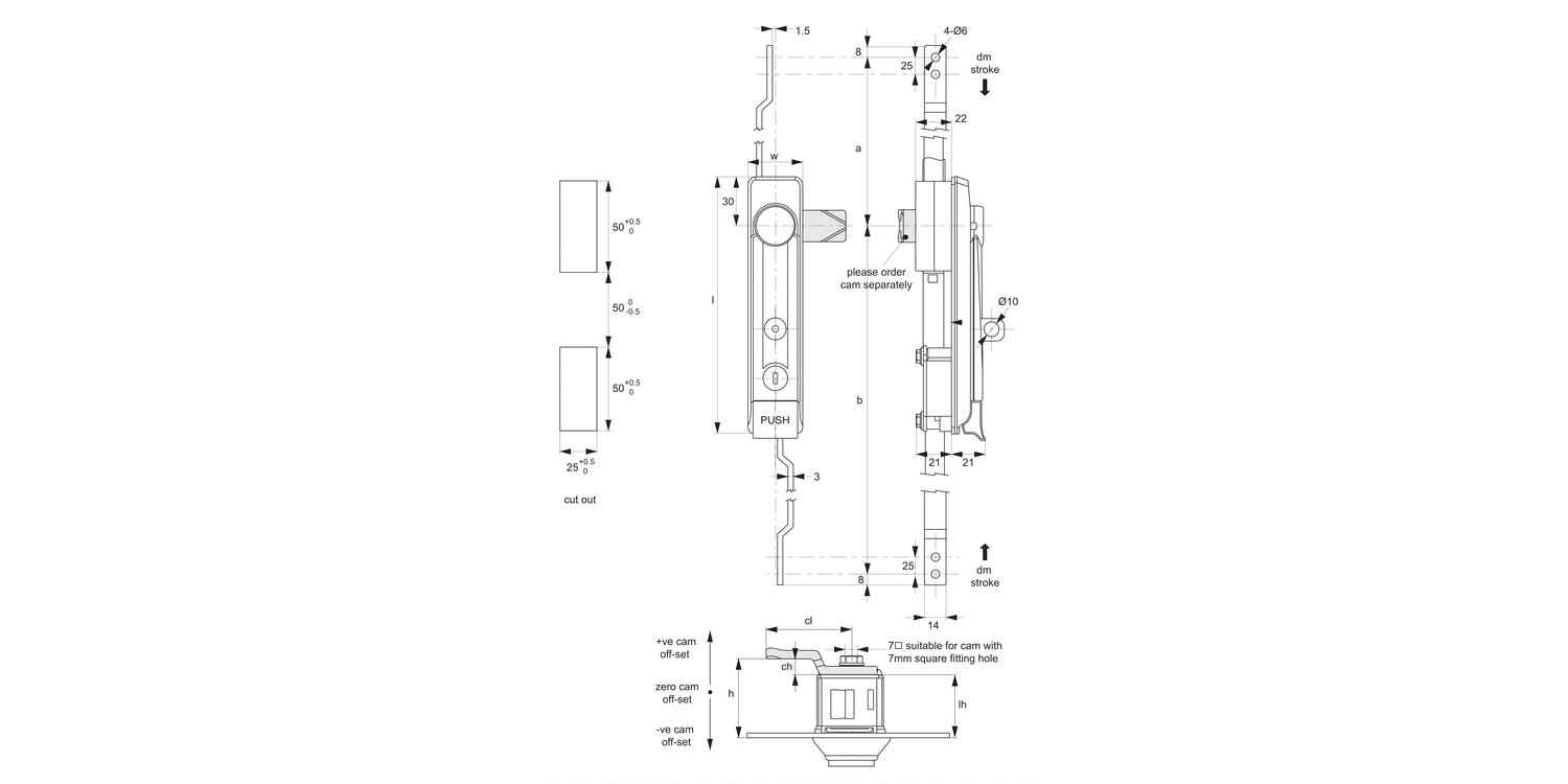 B2285 Swing Handles - with Rod Control