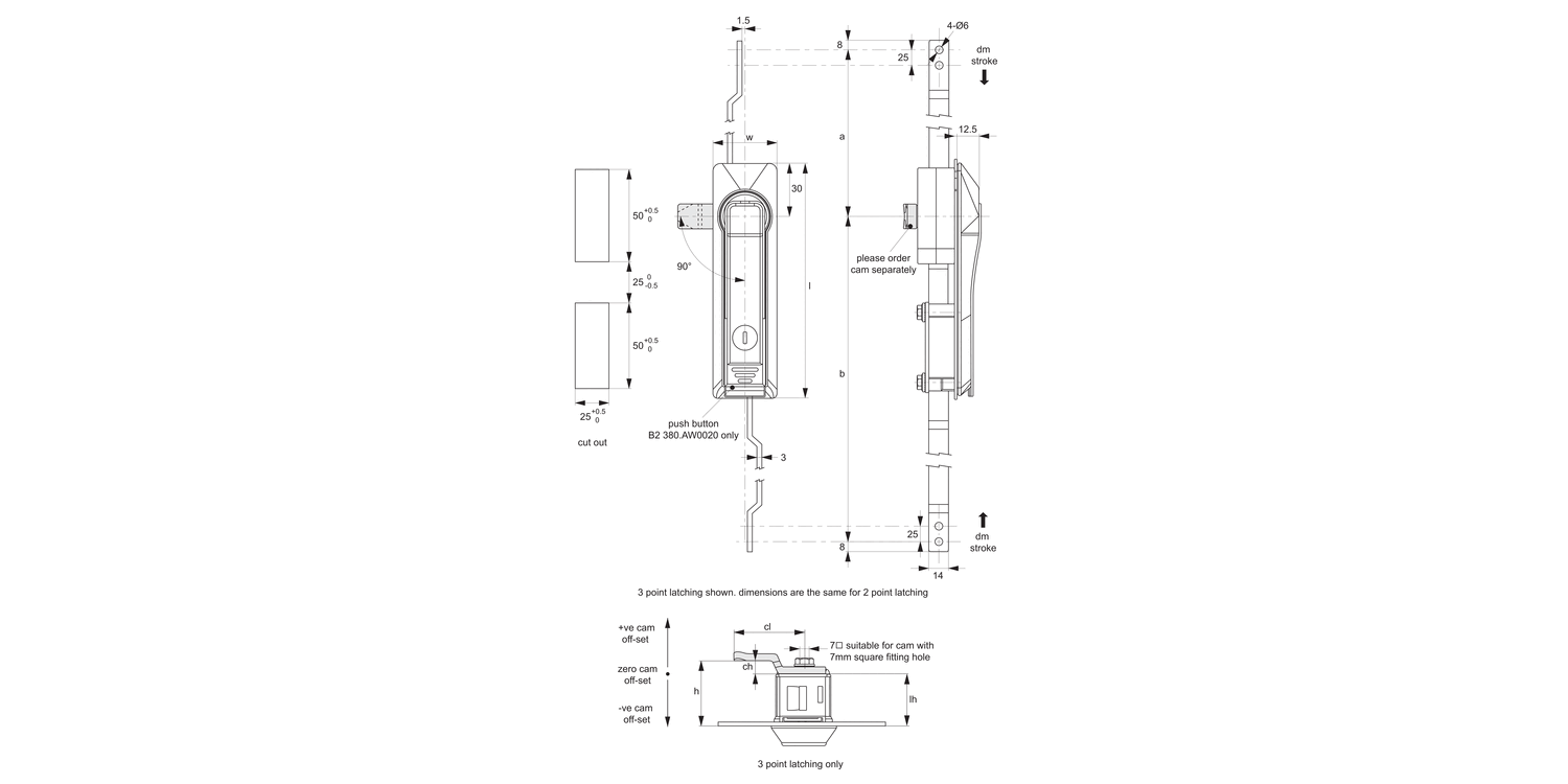 B2380 Swing Handles - with Rod Control