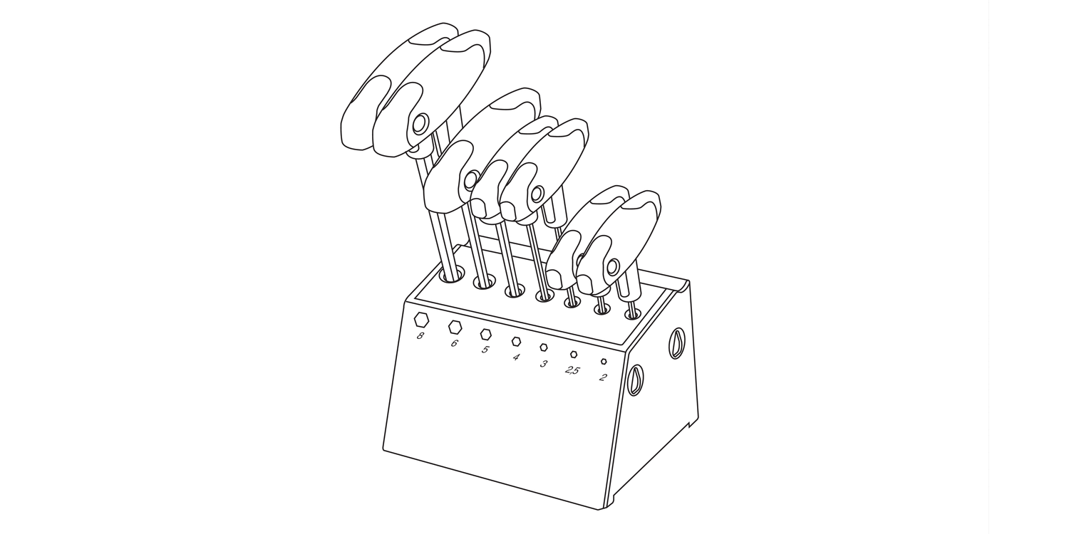 90310 T-Handled Hex. Key Set