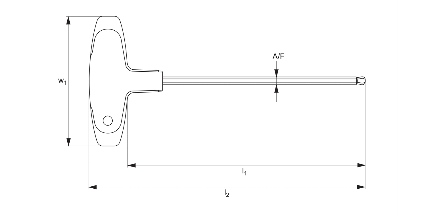 90520 T-handled Hex. Keys