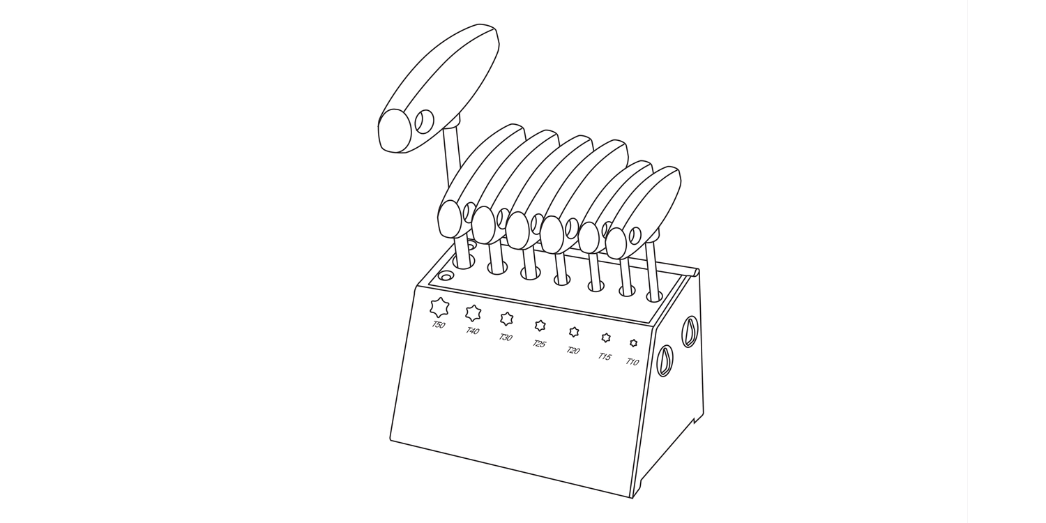 90630 T-Handled TX Keys Set