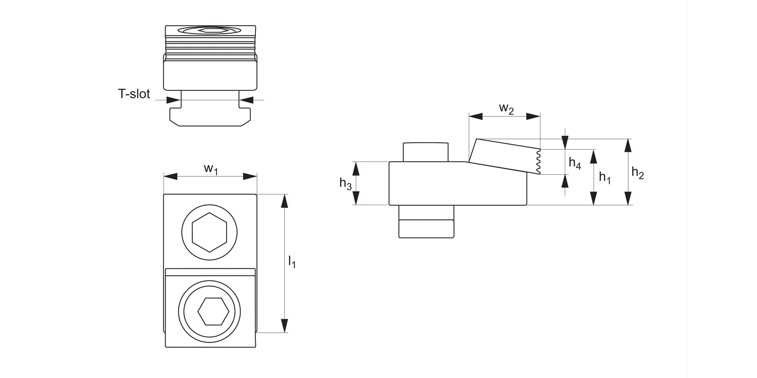 12191 Eccentric - Slot Toe Clamps
