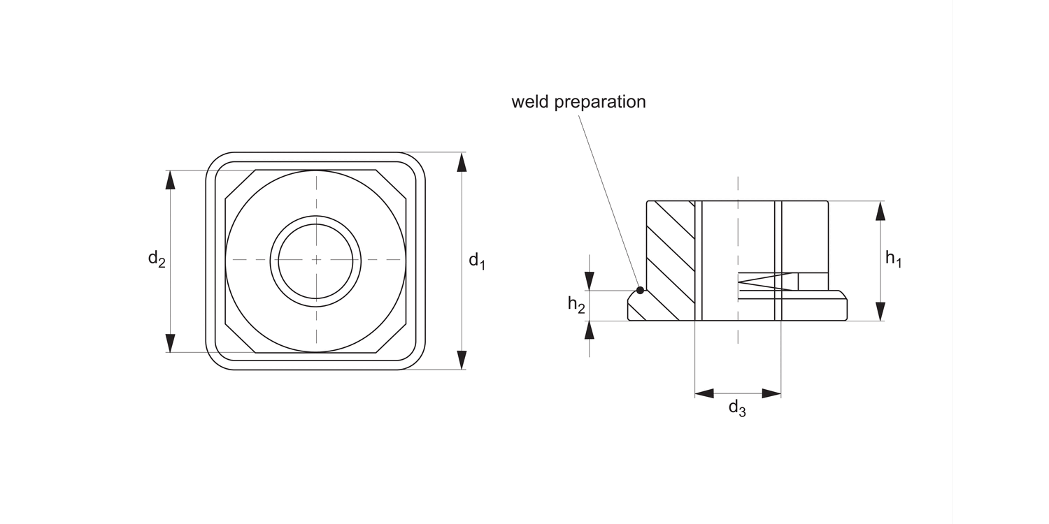 34670 Weldable Threaded Insert
