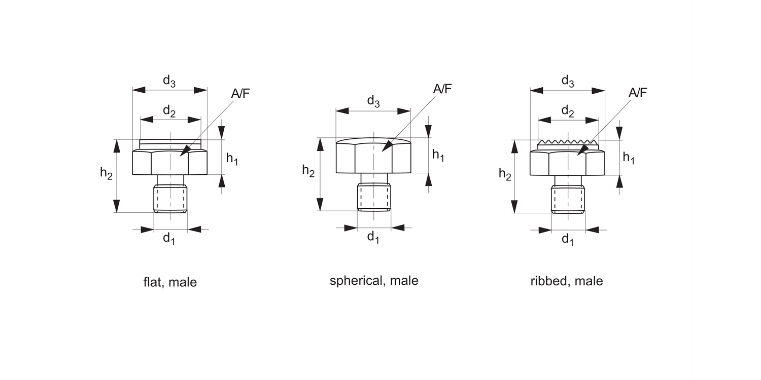 36401 Threaded Rest Buttons