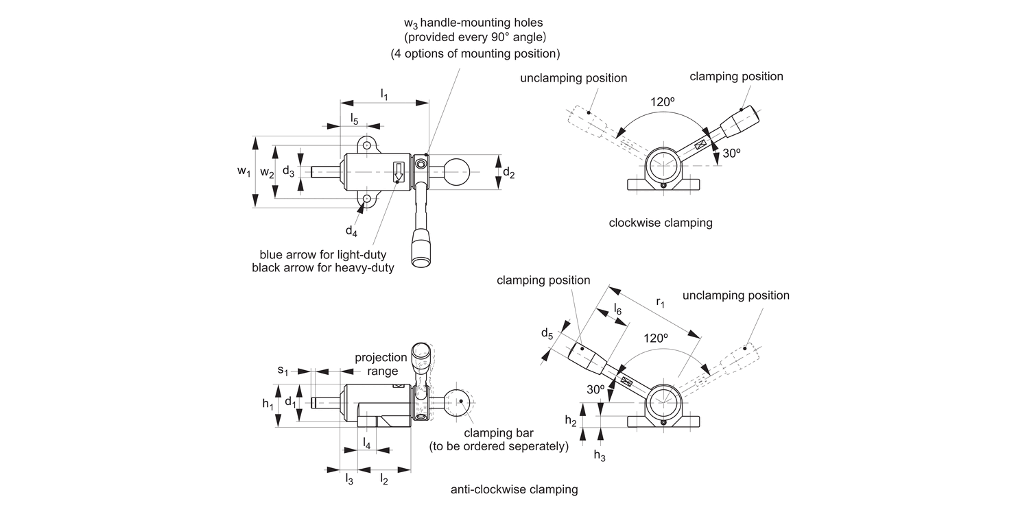 12616.1 Horizontal Thrust Clamps
