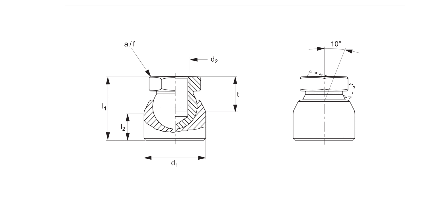 34600 Thrust Pad - Self-levelling