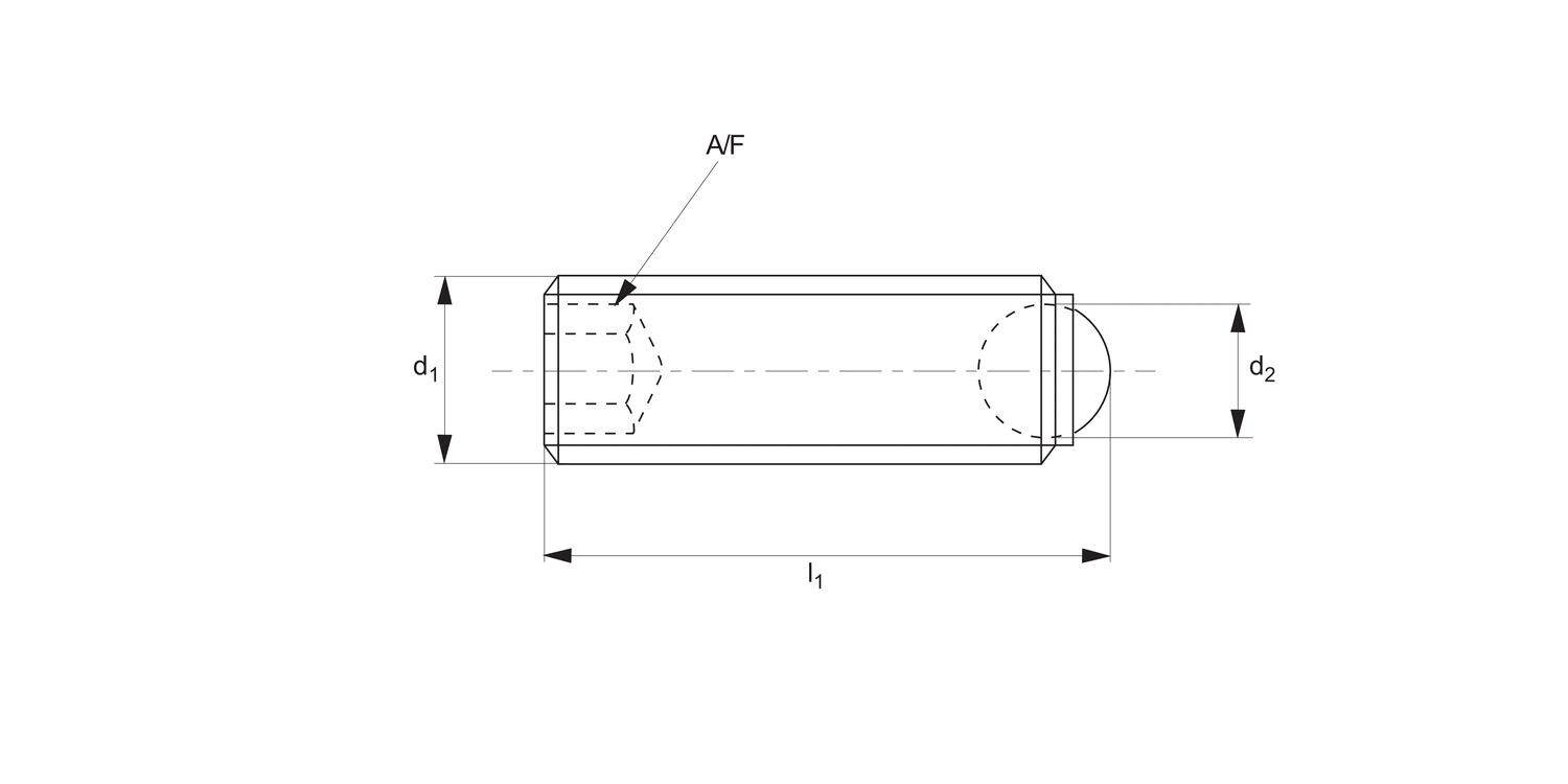 34051 Thrust Screws - Ball Ended