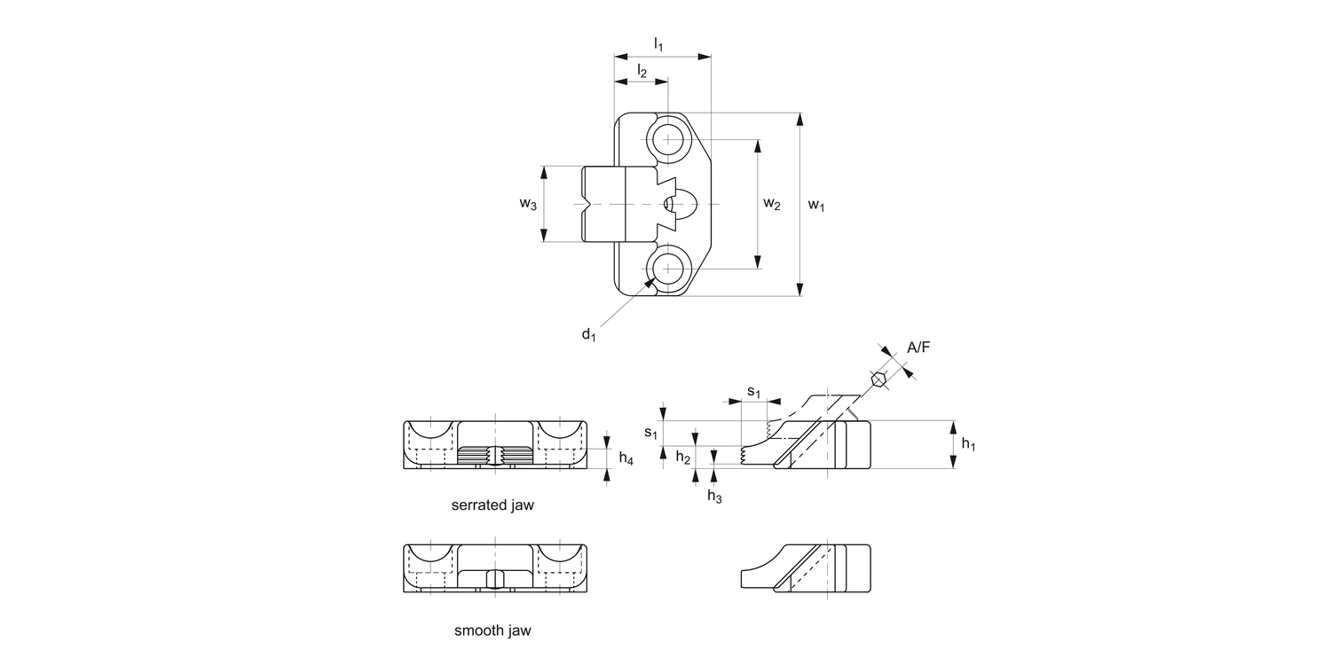 10988 Low Profile Toe Clamps