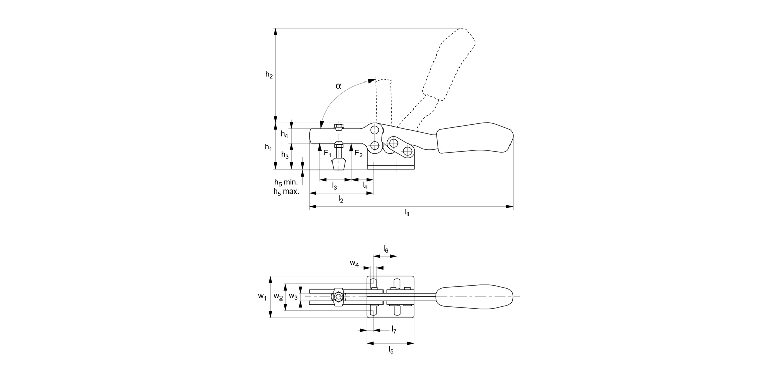 41001.1 Horizontal Toggle Clamp Plus
