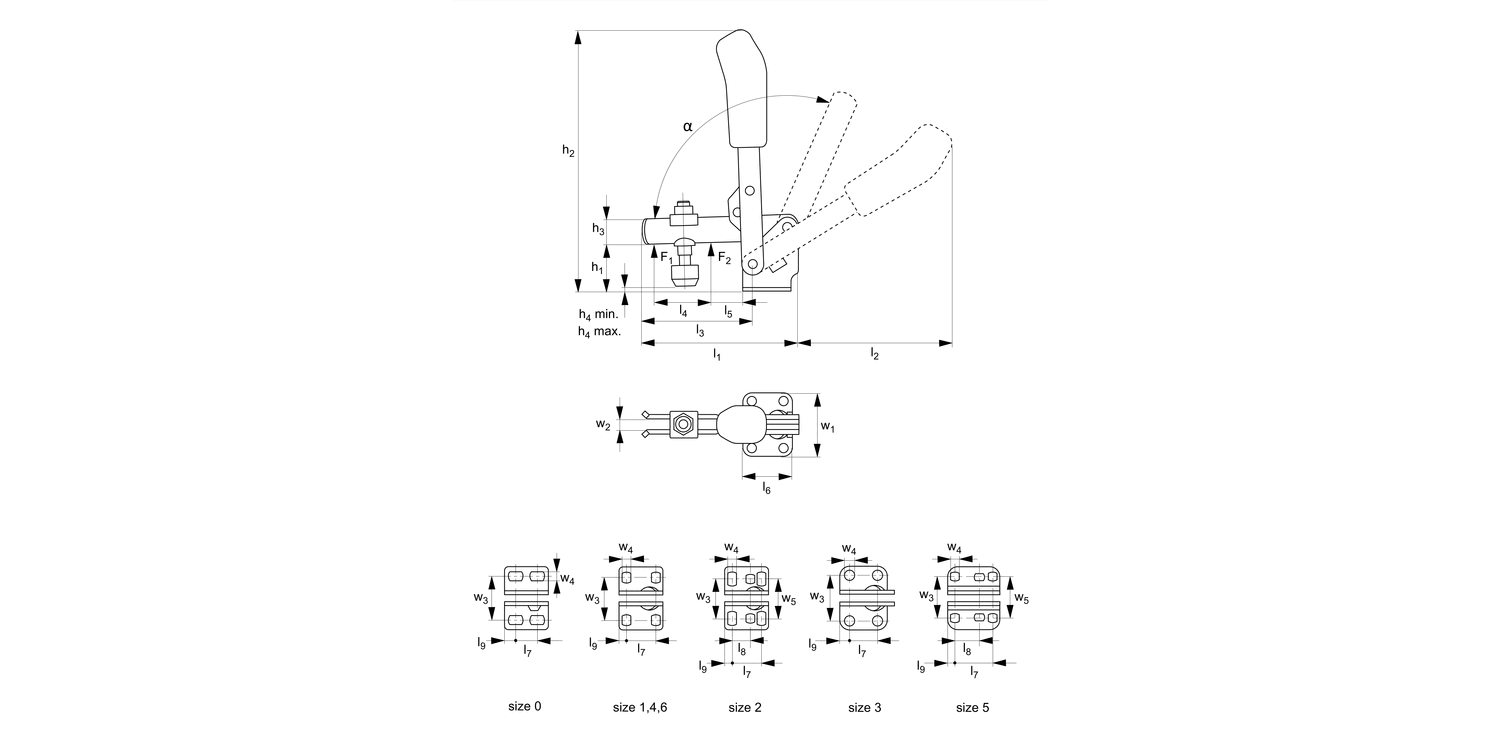 40000.1 Vertical Acting Toggle Clamps