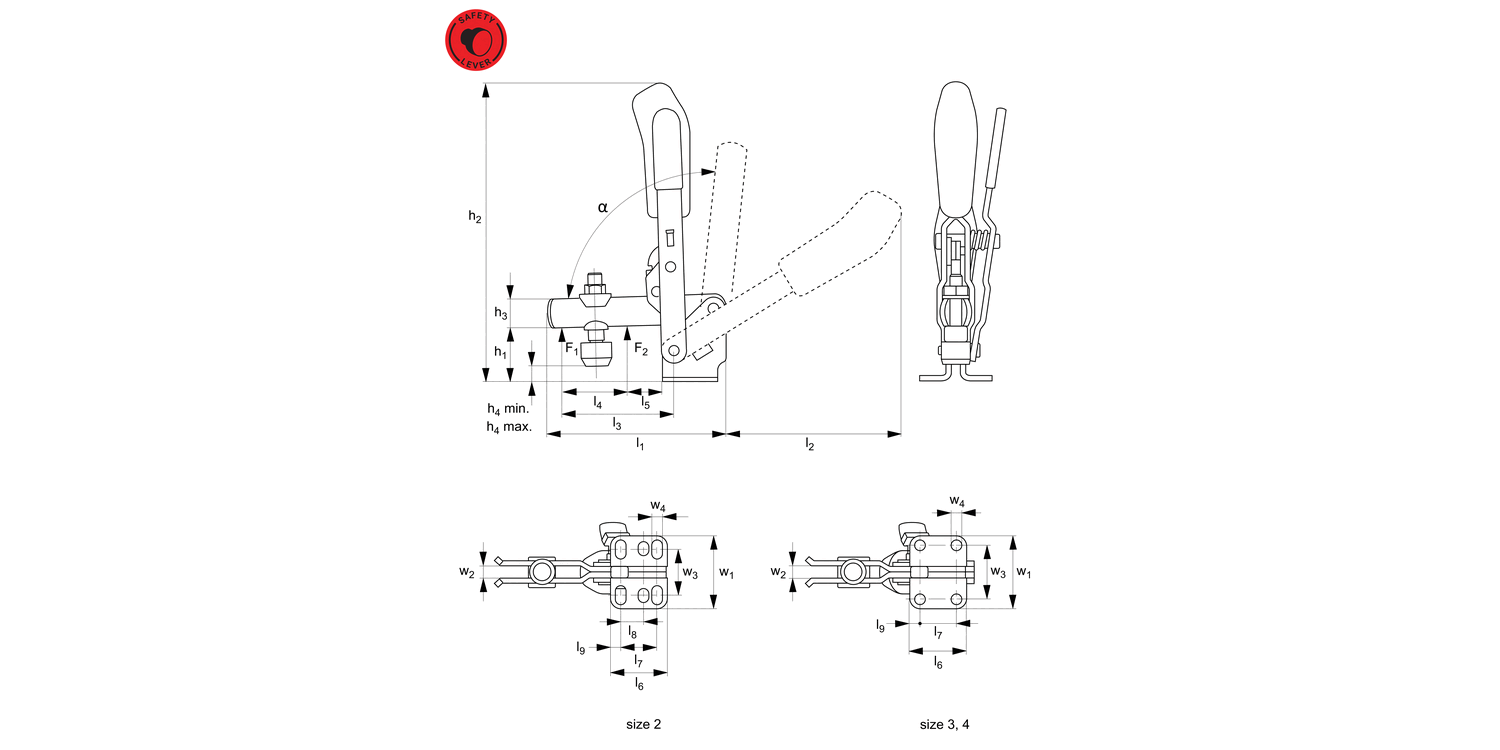 40010.1 Vertical Acting Toggle Clamps