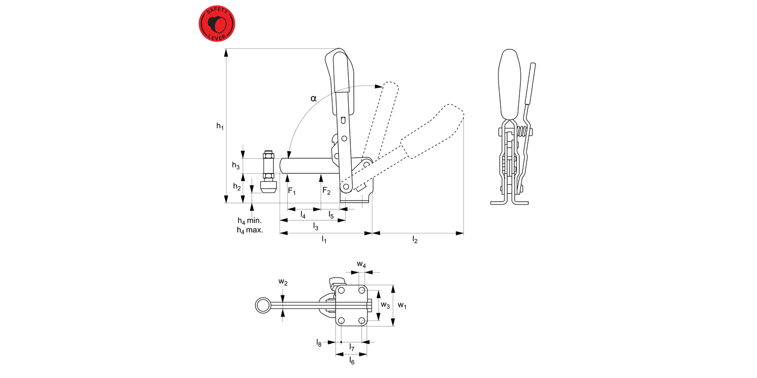 40160 Vertical Acting Toggle Clamps