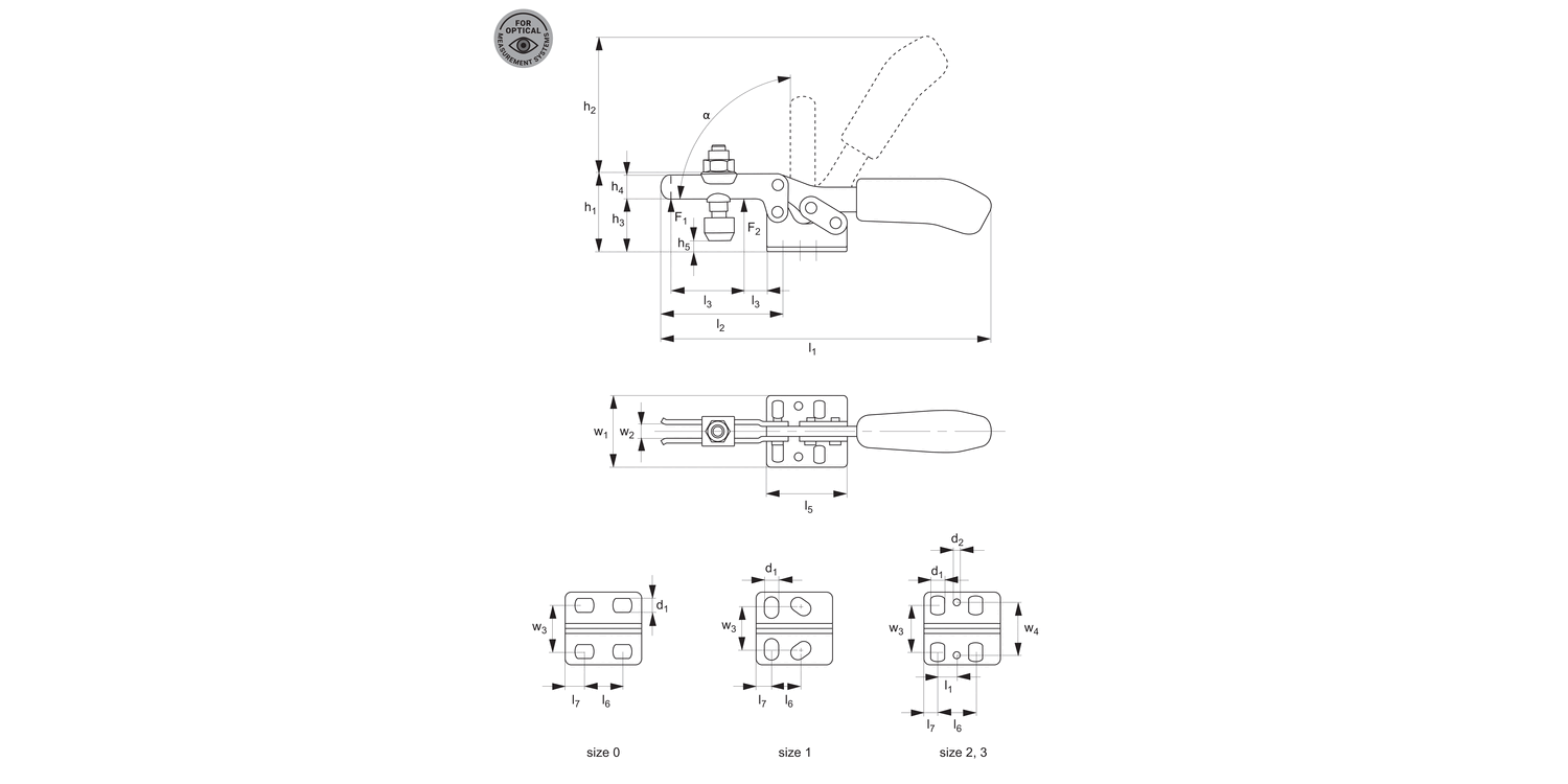 41000.2 Horizontal Acting Toggle Clamps