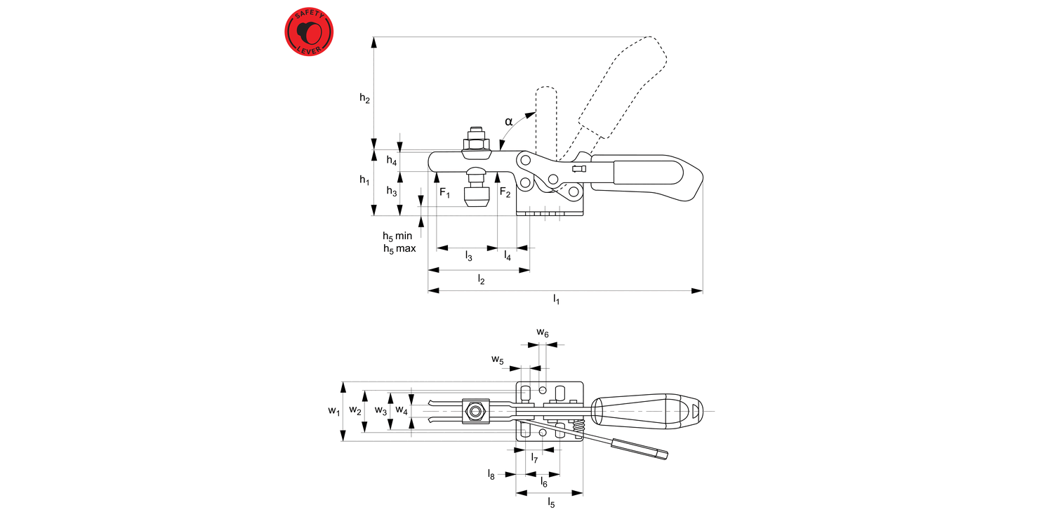 41010 Horizontal Acting Toggle Clamps