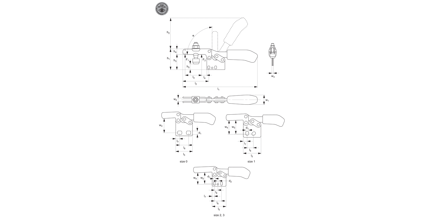 41050.2 Horizontal Acting Toggle Clamps