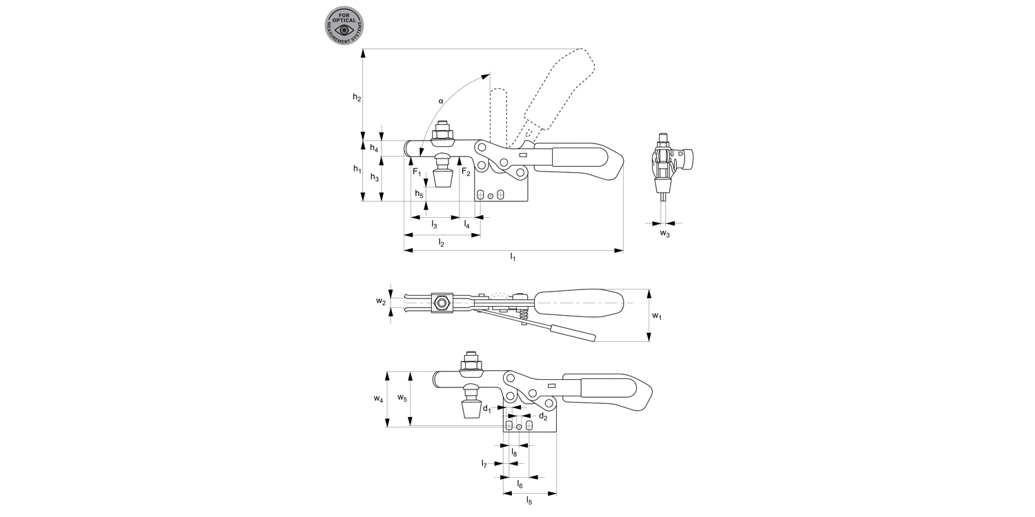 41060.2 Horizontal Acting Toggle Clamps