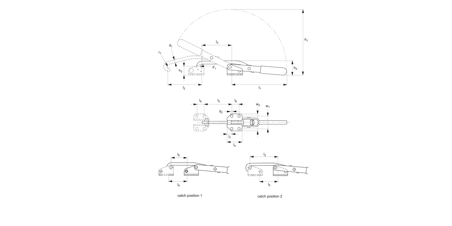 41700.1 Hook Type Toggle Clamps