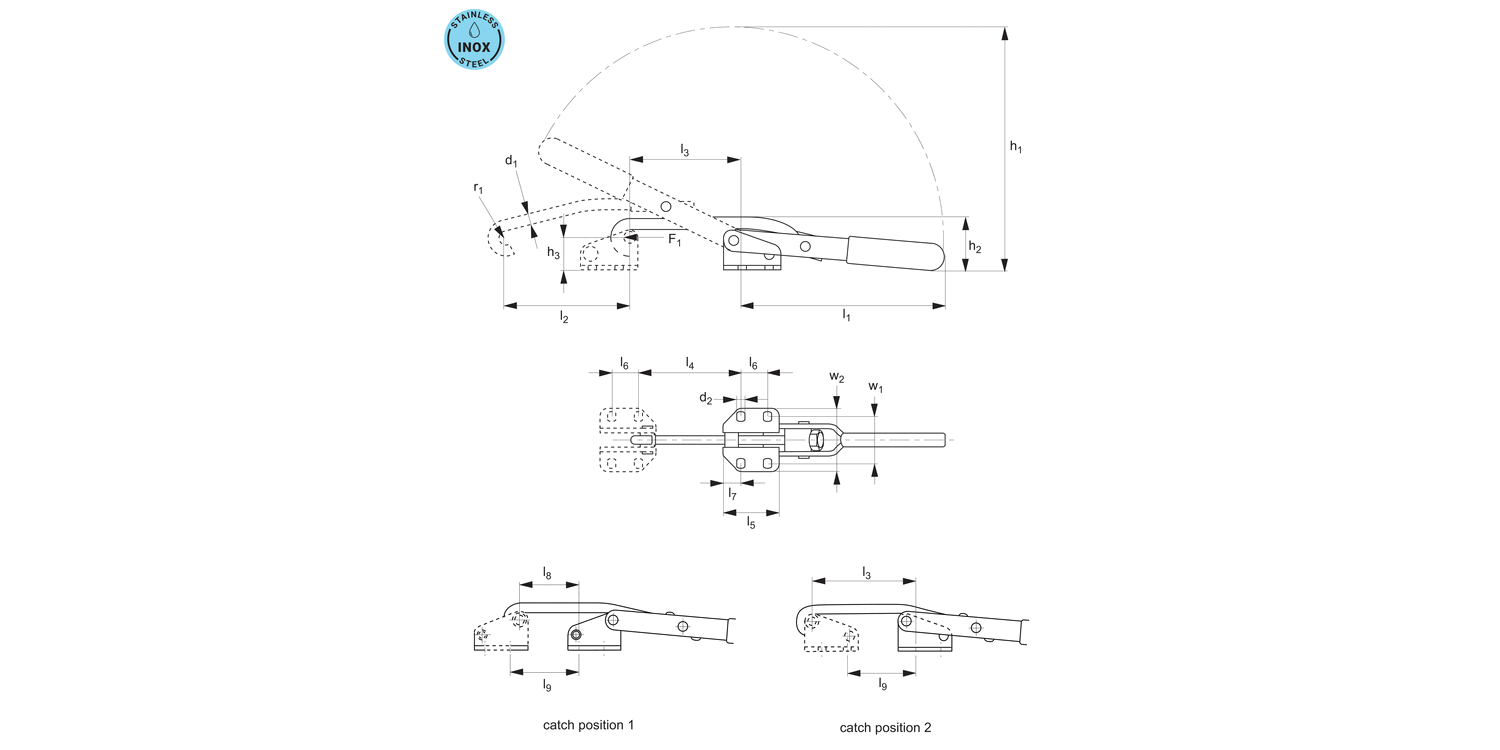 41700.4 Hook Type Toggle Clamps