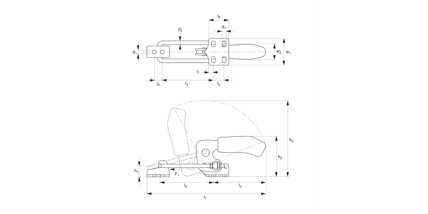 41801.1 Latch Type Toggle Clamps