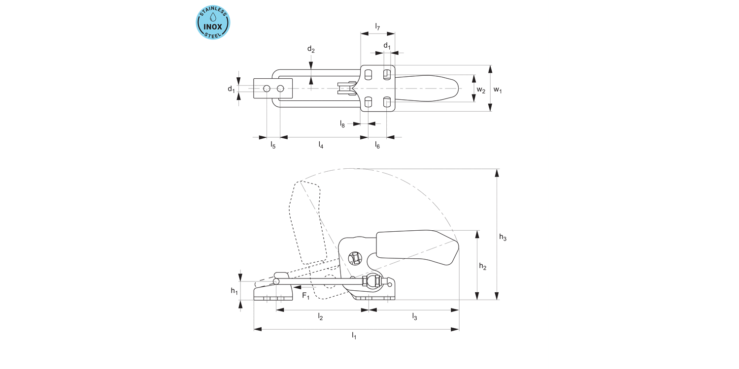 41801.4 Latch Type Toggle Clamps
