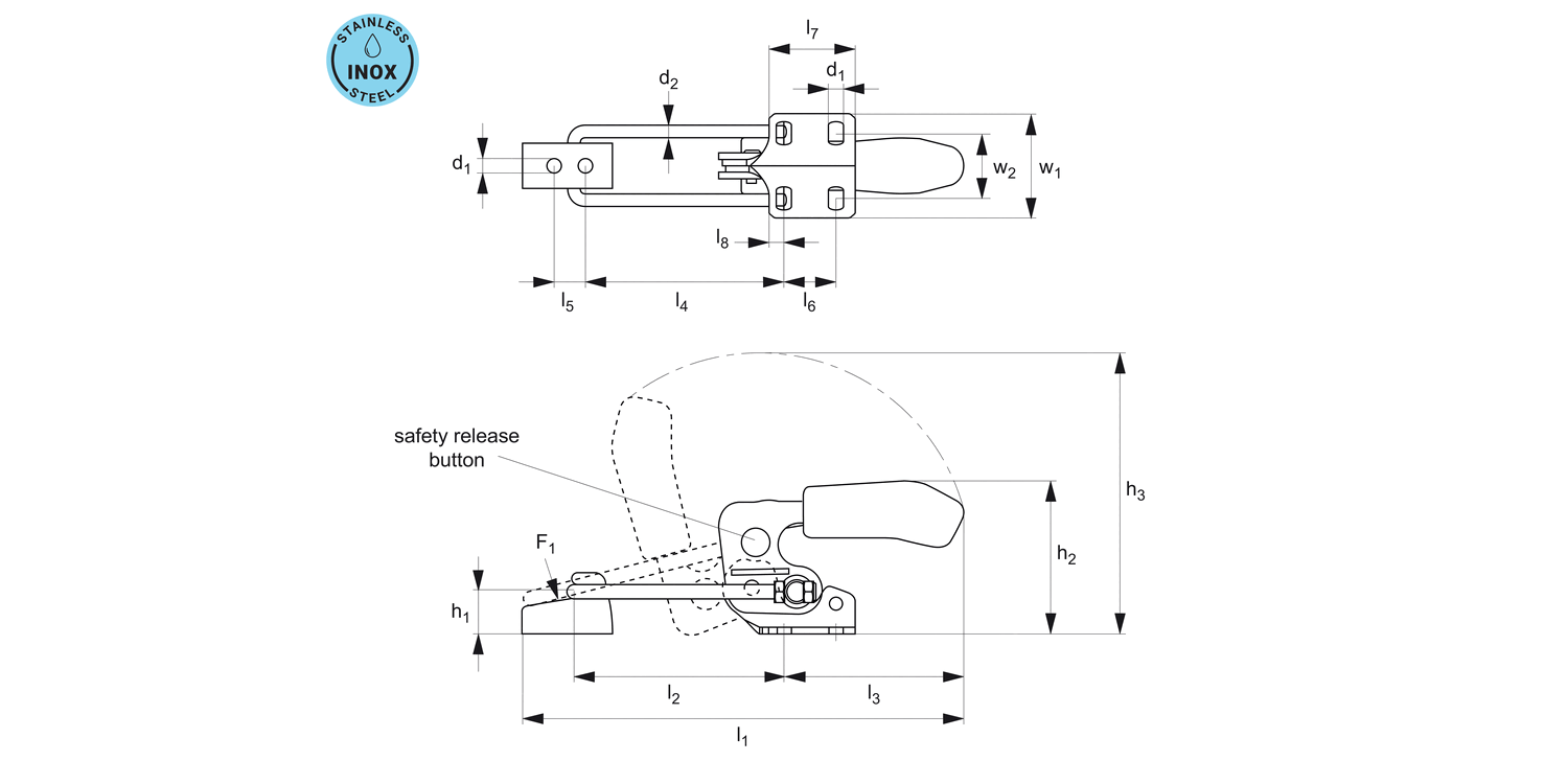 41805.4 Latch Type Toggle Clamps