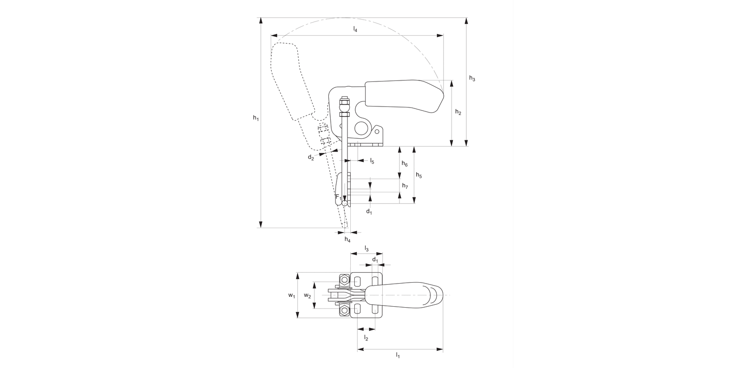 41821.1 Latch Type Toggle Clamps