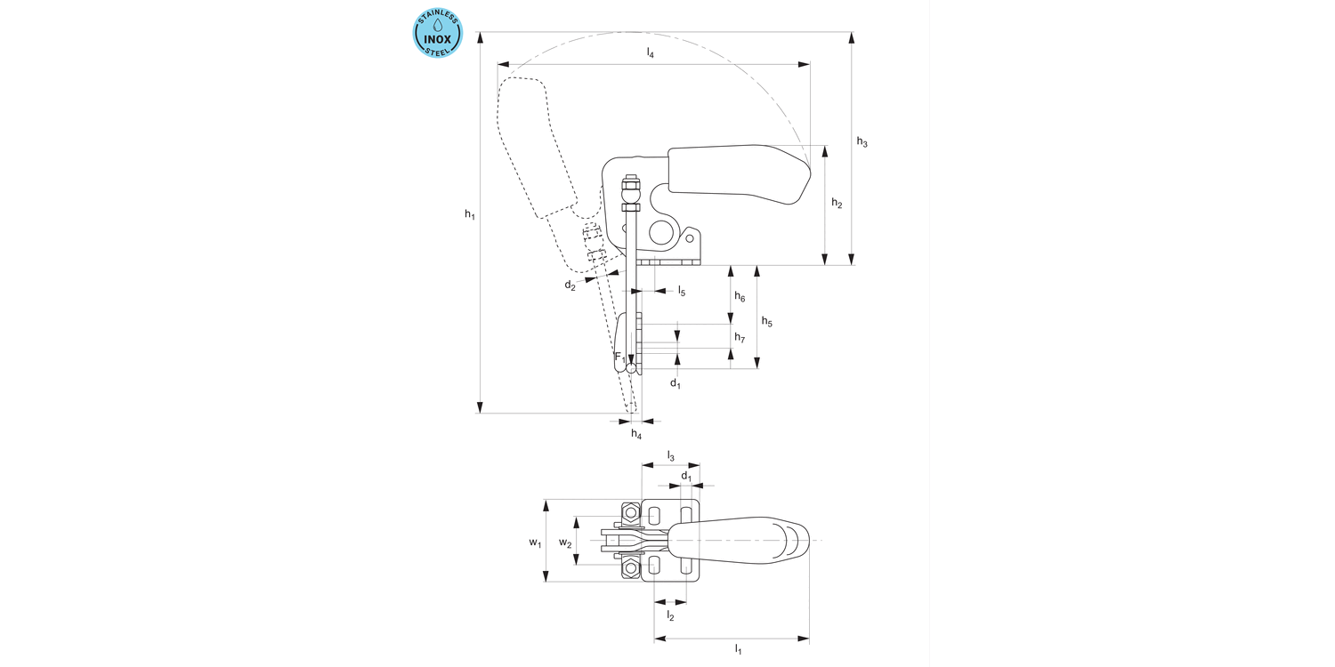 41821.4 Latch Type Toggle Clamps