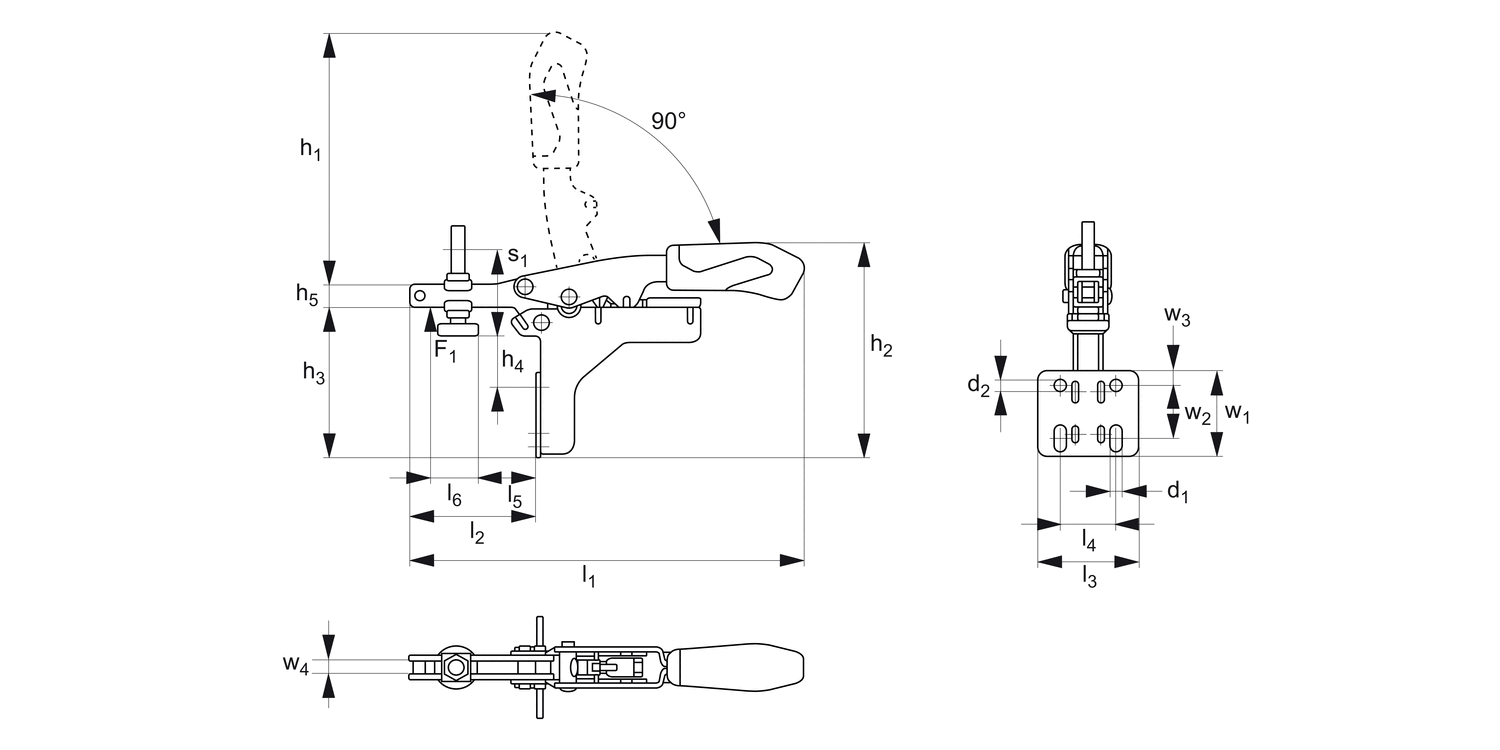 42607 Auto-Adjust Toggle Clamp