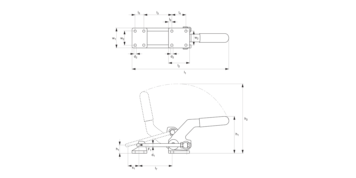 46030 Heavy Duty Hook Toggle Clamp