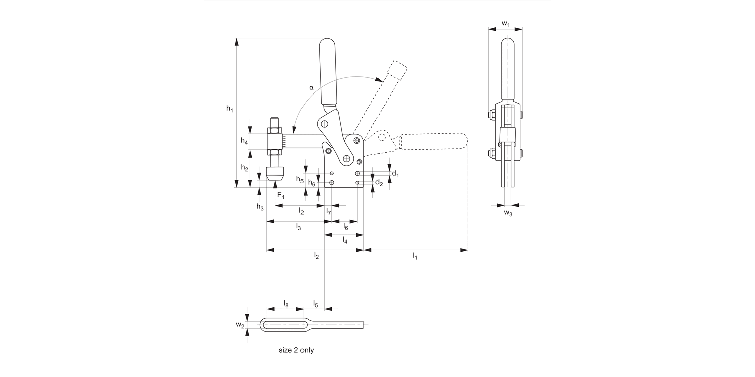 46090 Heavy Duty Vertical Toggle Clamp