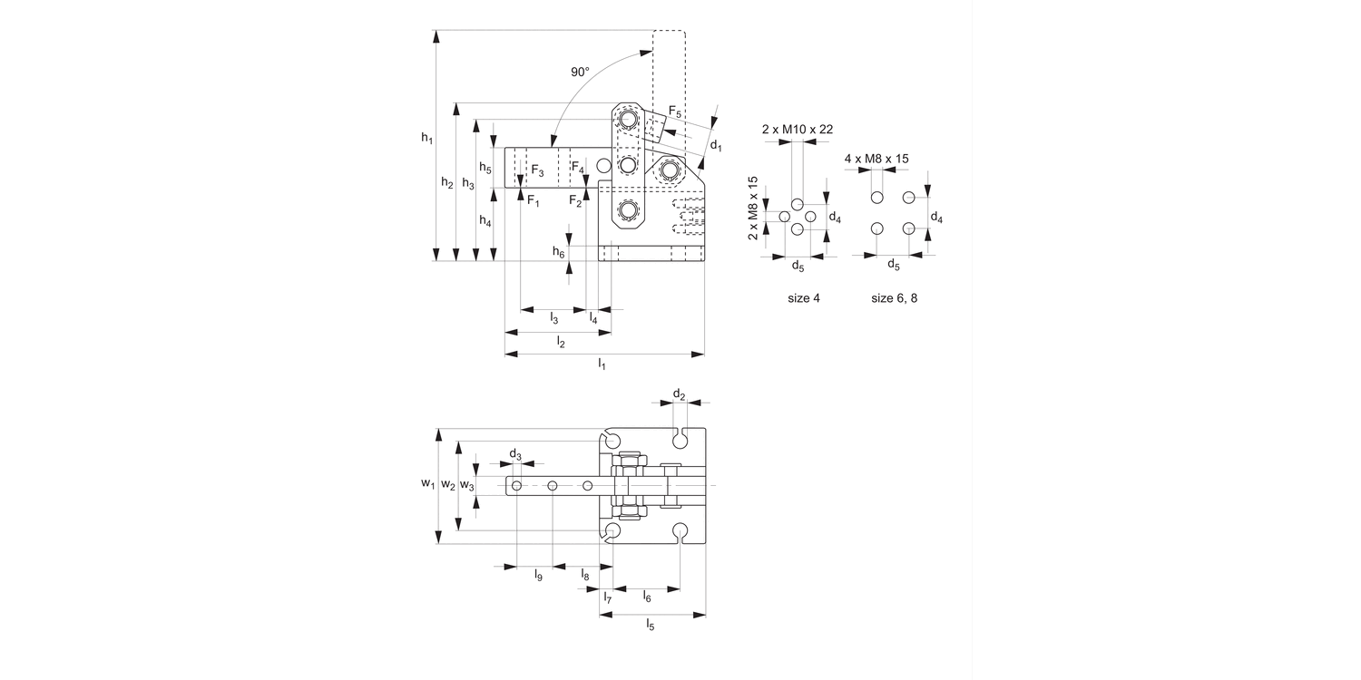 46100 Heavy Duty Vertical Toggle Clamp