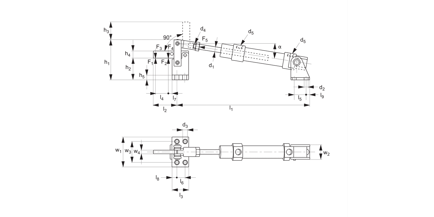 47480 Pneumatic Toggle Clamps