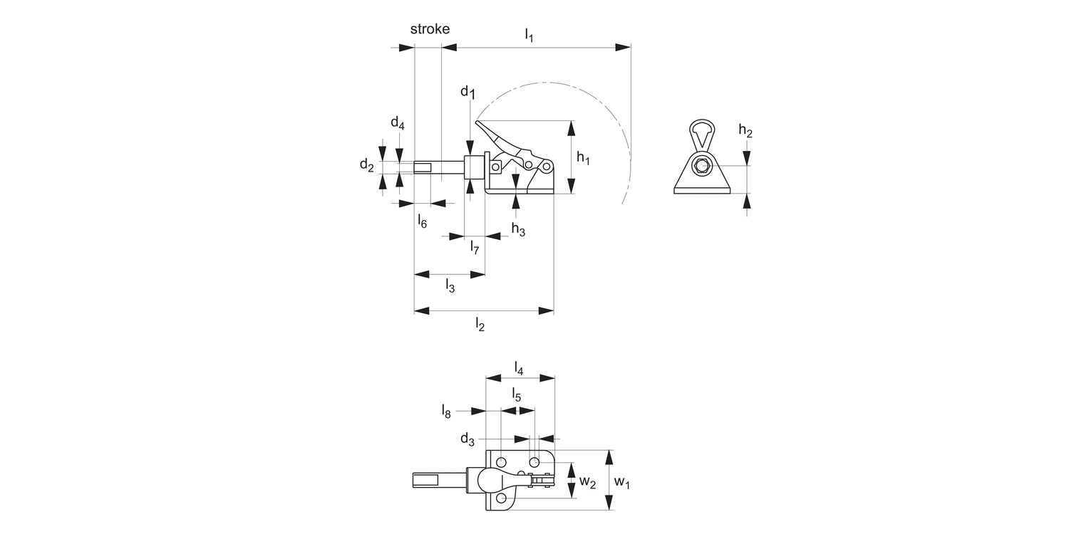 EC641 Economy Toggle Clamps - Push Pull