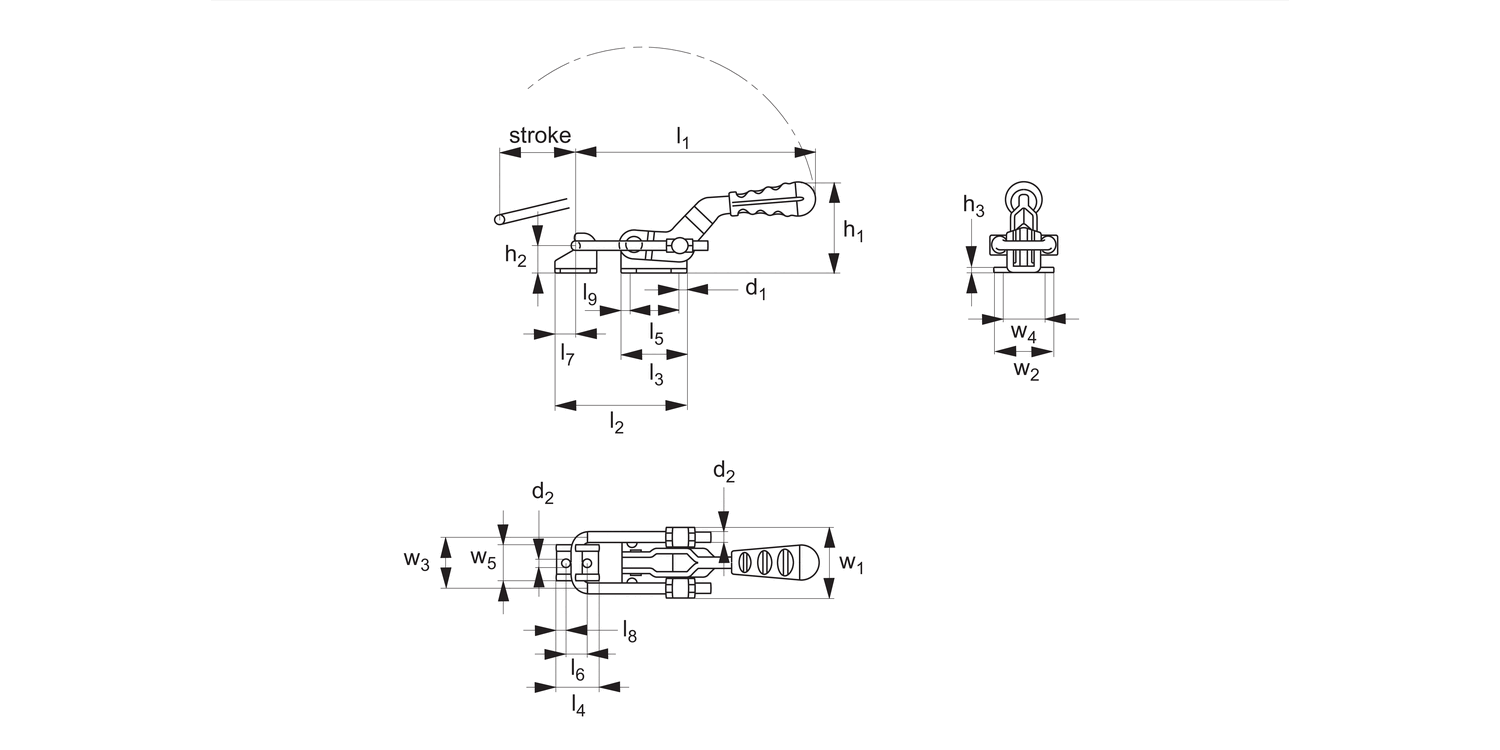 EC648 Economy Toggle Clamps - Latch Type