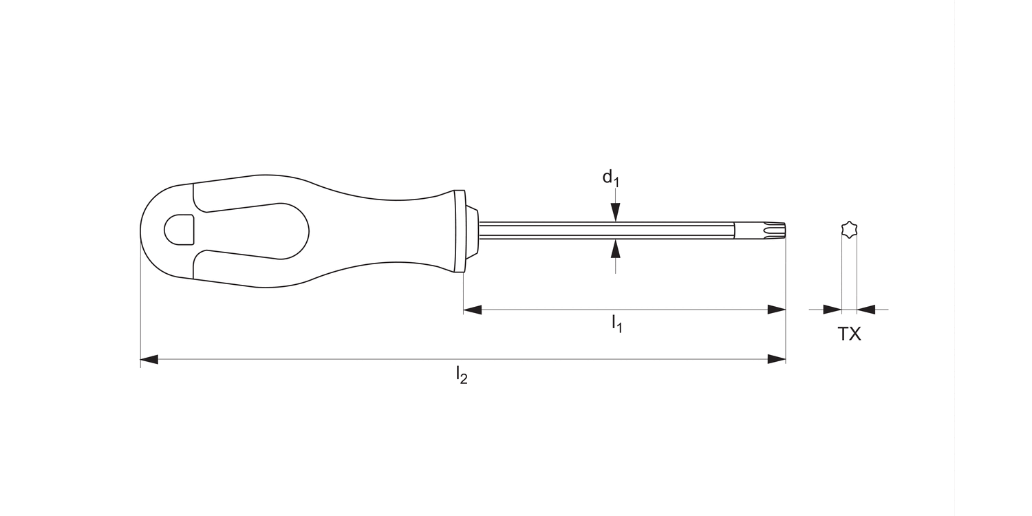 90650 TX Keys - Straight Handled