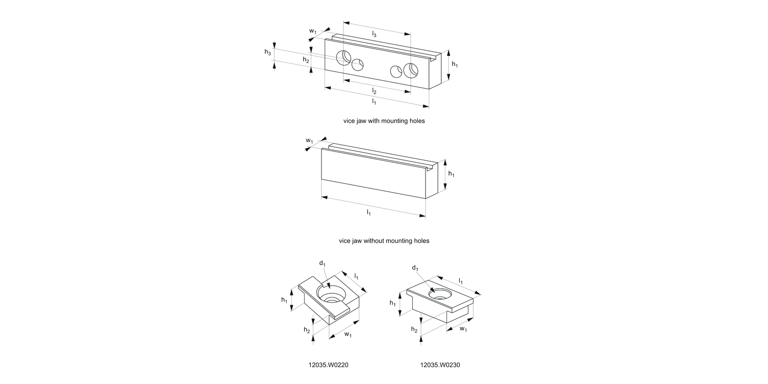 12035 Vice Jaw Set for Talongrip Clamps