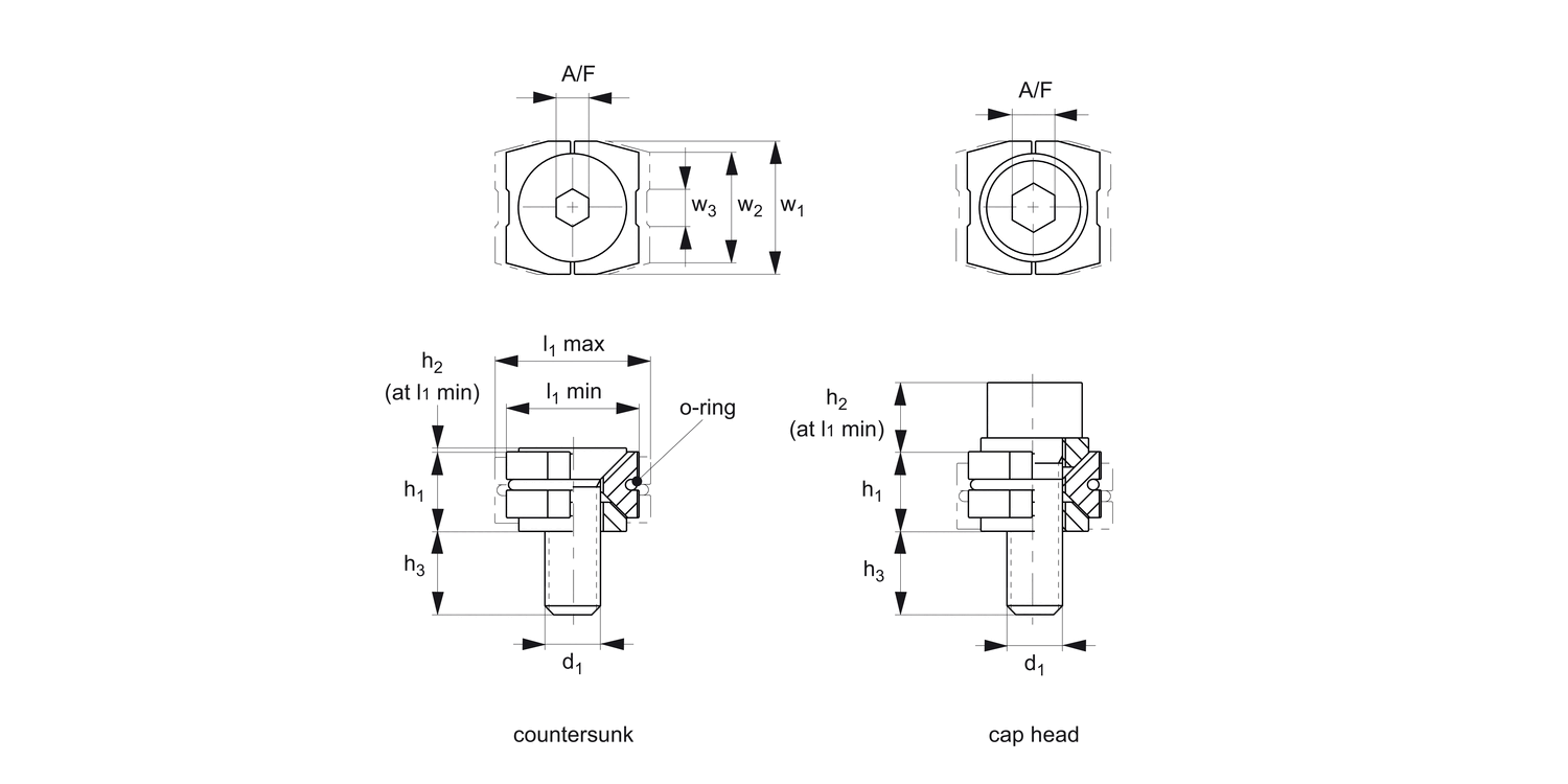 12454 Compact Wedge Clamps