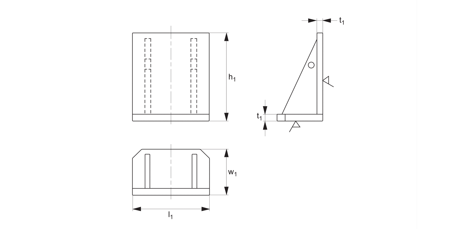 19540 Welded Clamping Angle