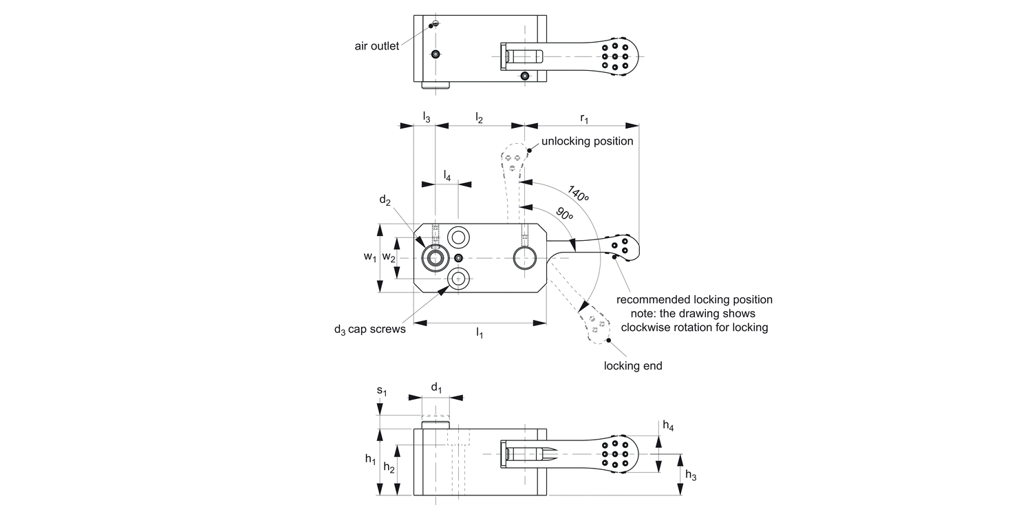 17003 Cam Action Work Support