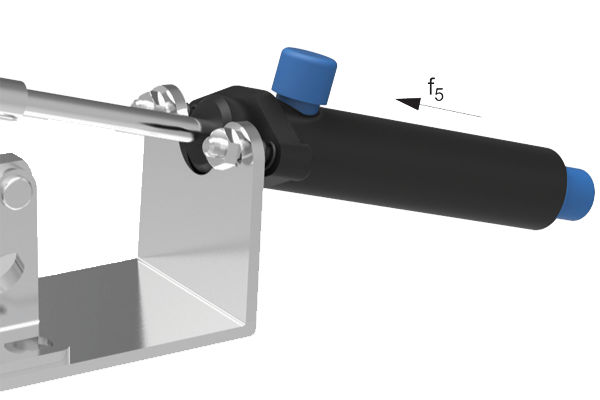 Piston force of pneumatic toggle clamp