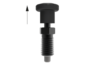 Non-locking spring index plunger