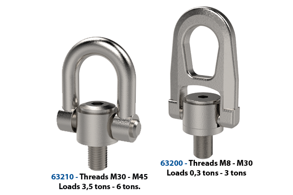 Grade 100 Swivel Lifting Load Ring Sizes From M8-M36 Available Fully Certified 